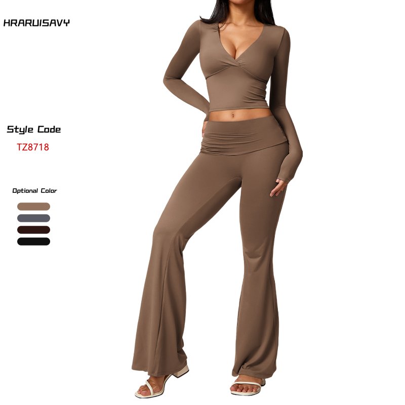 High Quality Sexy Beauty Back Gym Fitness Sets Women Quick Dry Tight Women's Yoga Suit Active Wear Women Set