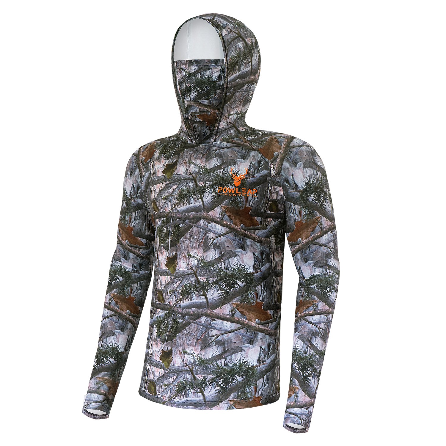 Best Selling Summer Quick Dry Camo Hunter Shooting Shirts Clothes OEM Custom Men's Hiking Hunting Hoodies with Face Cover