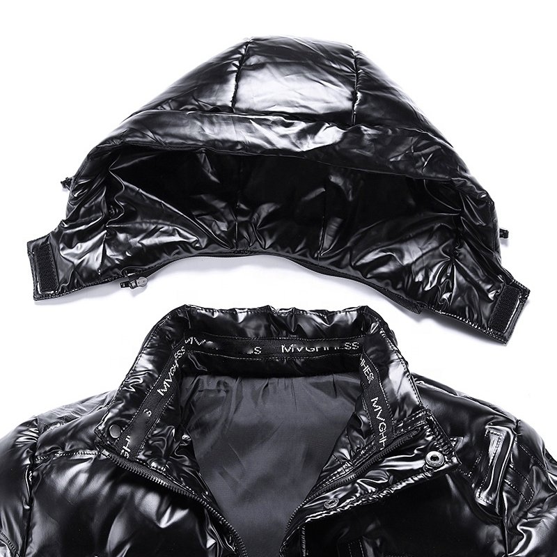 Shiny Black Puffer Jacket Mans, SAVE 50% 2022 last sale top quality bubble jacket black color and shiny surface