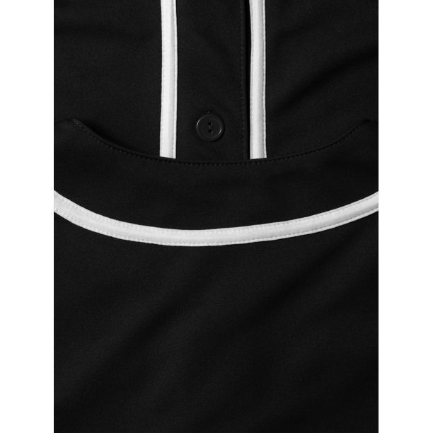 Baseball Jersey Black Gray Striped Style Faded Color Men Shirt Baseball