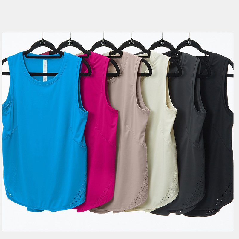 Summer Yoga Clothing Suit Sleeveless Ice Feeling Women Running Quick Dry High Elastic Shorts And Top Set For Women