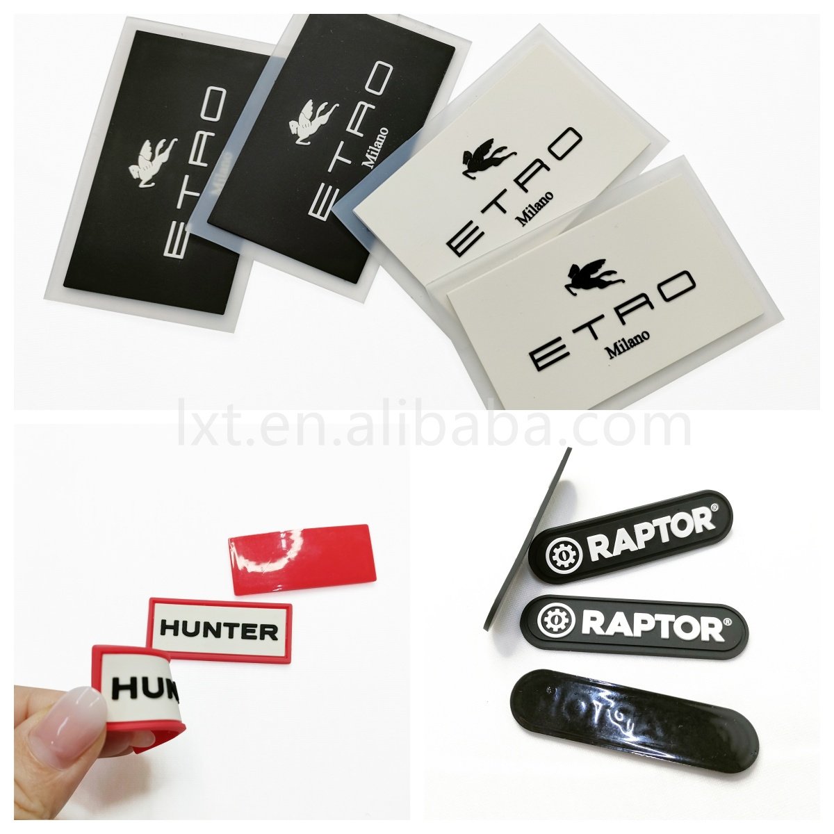 Custom durable rainproof PVC logo patch badge for outdoor hiking caps