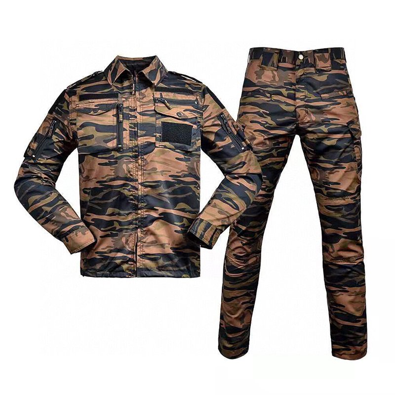 Wholesale Outdoor Men Tactical Camouflage Suit 728 All-Terrain Long Sleeve Camouflage Set Uniform