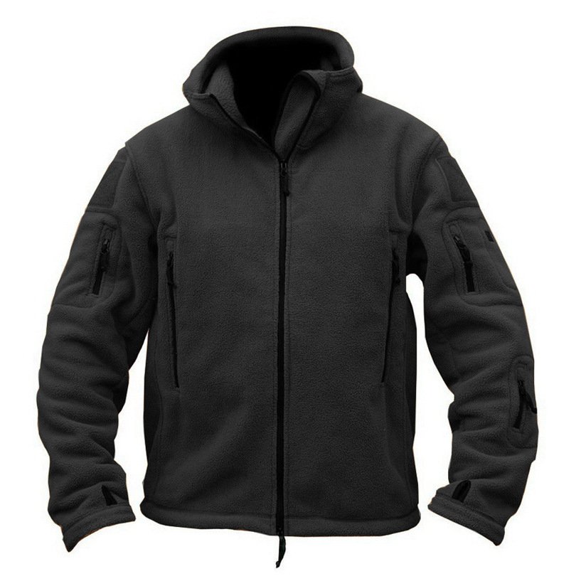 Wholesale men's outdoor warm bladder fleece jacket men's cold proof charge coat hood coat solid color hooded coat