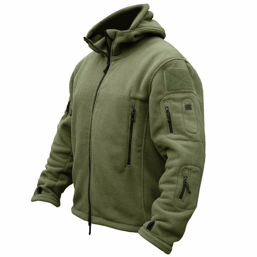 Wholesale men's outdoor warm bladder fleece jacket men's cold proof charge coat hood coat solid color hooded coat