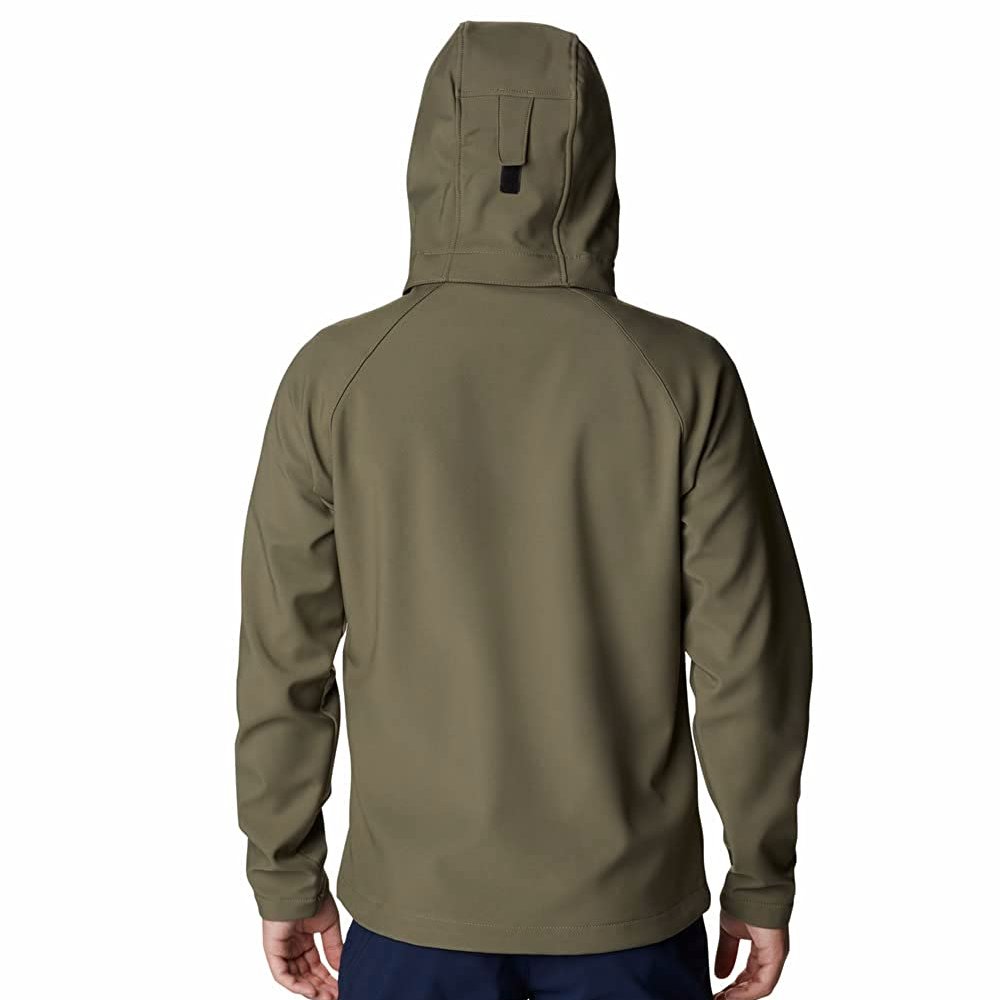 Men's Outdoor Windproof Stretch Hooded Outerwear Full Zip Soft shell Jacket men water proof jackets outer softshell
