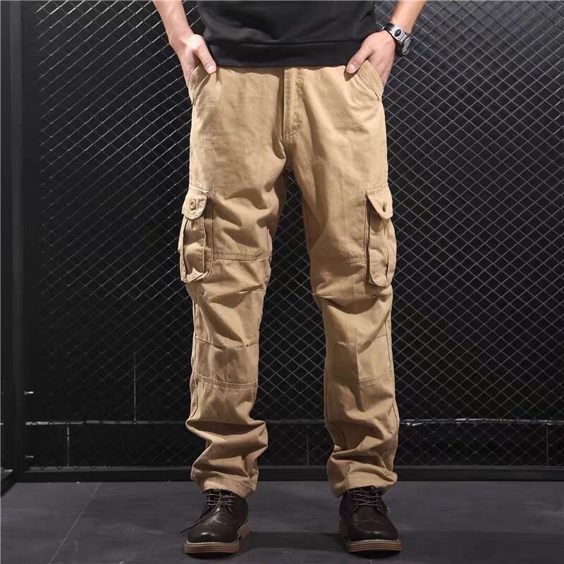 Custom Wholesale Cotton Overalls Men Tactical Fitness Straight Men Pants Casual Camouflage Men Pants