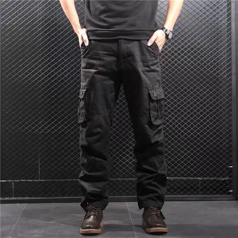 Custom Wholesale Cotton Overalls Men Tactical Fitness Straight Men Pants Casual Camouflage Men Pants