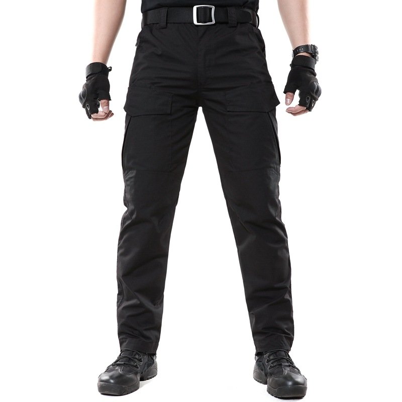 Men's Waterproof Rib Stop Tactical Pants Fans Combat Hiking Hunting Multi Pockets Worker Cargo Pant Trousers