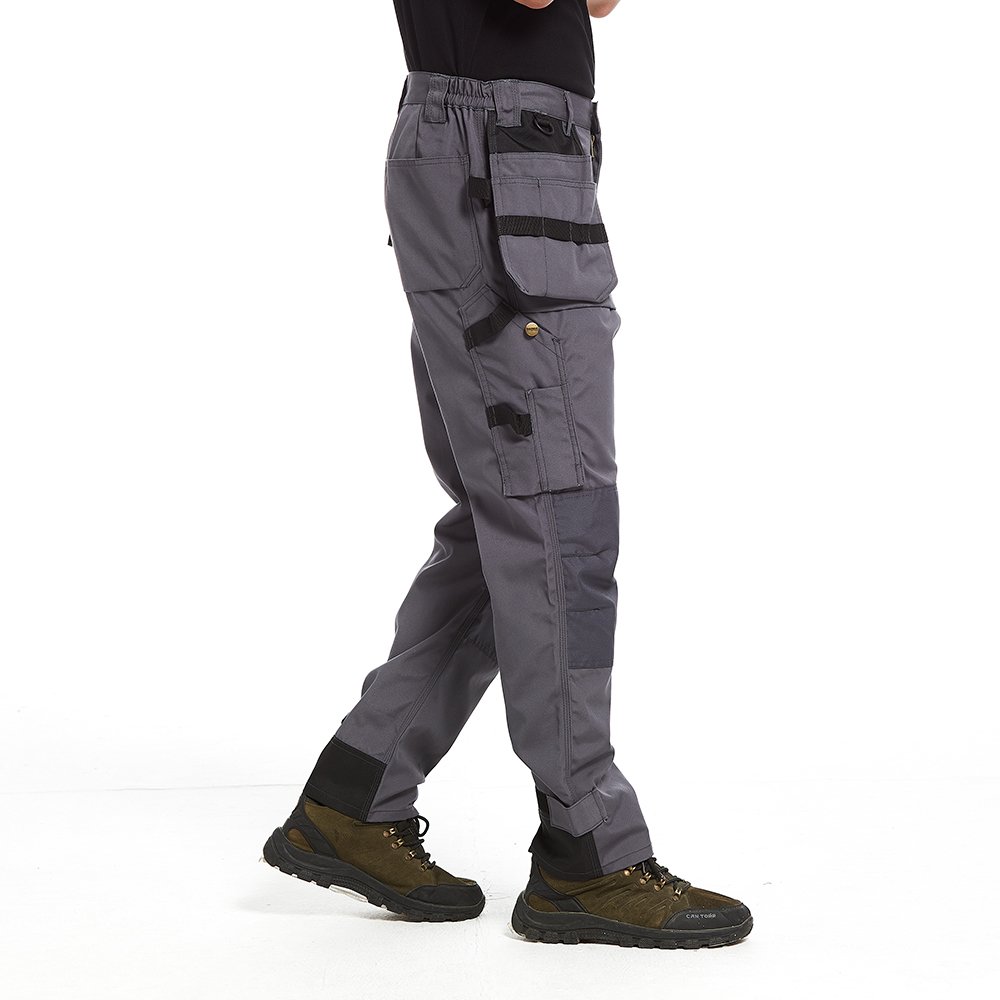 Men Security Guard EDC Hiking Tactical Field Pants Cordura Knee Reinforced Carpenter Utility Cargo Lightweight Work Pants