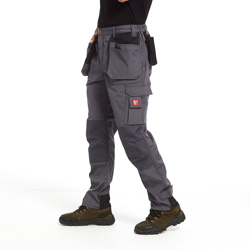 Men Security Guard EDC Hiking Tactical Field Pants Cordura Knee Reinforced Carpenter Utility Cargo Lightweight Work Pants