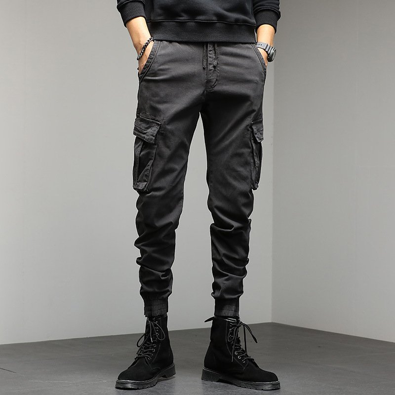 Men's lightweight outdoor hiking multi-functional pocket sweatpants