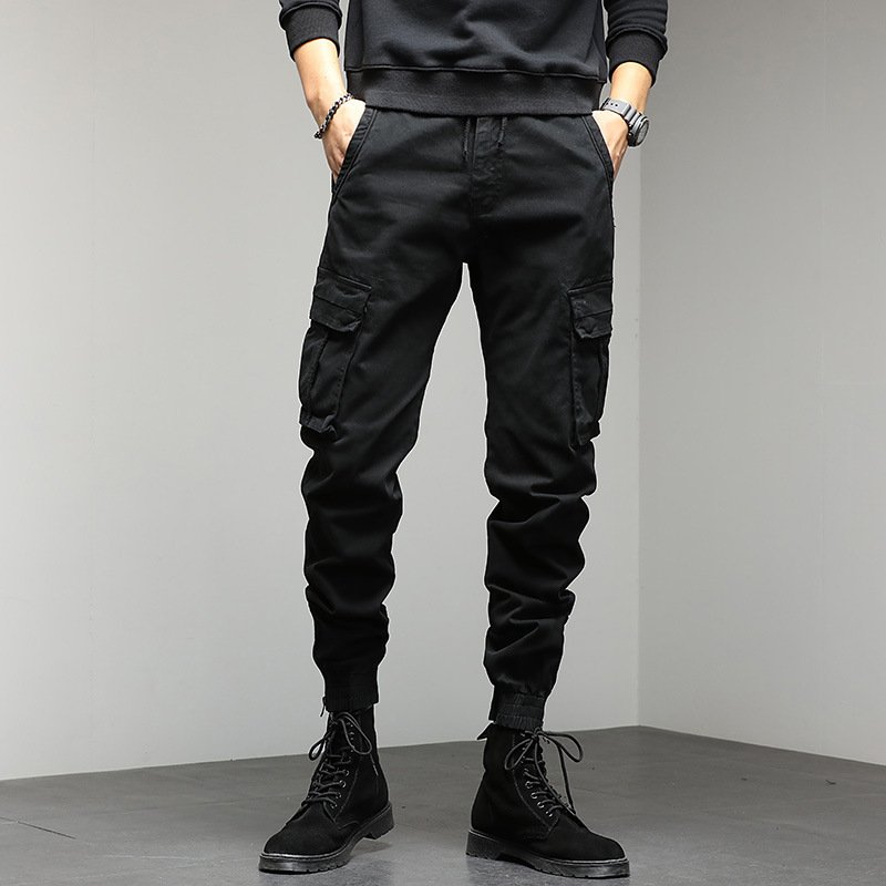Men's lightweight outdoor hiking multi-functional pocket sweatpants