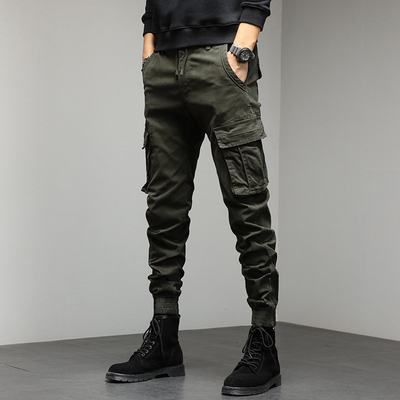 Men's lightweight outdoor hiking multi-functional pocket sweatpants