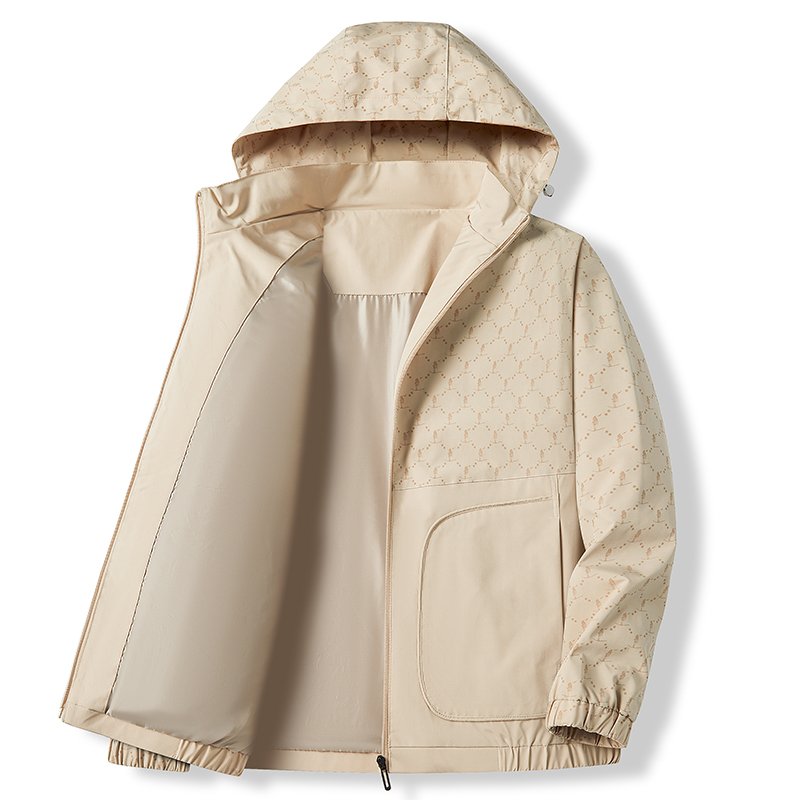 New Spring Autumn Windproof and Rainproof Basic Jacket Men Women Waterproof Thin Charge Coat Outerwear Outfits Fashion Clothing