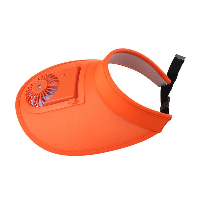 2024 Nw best selling Dobby plastic sun protection Usb Charging visor cap summer unisex plain cooler sun visor hats with fans