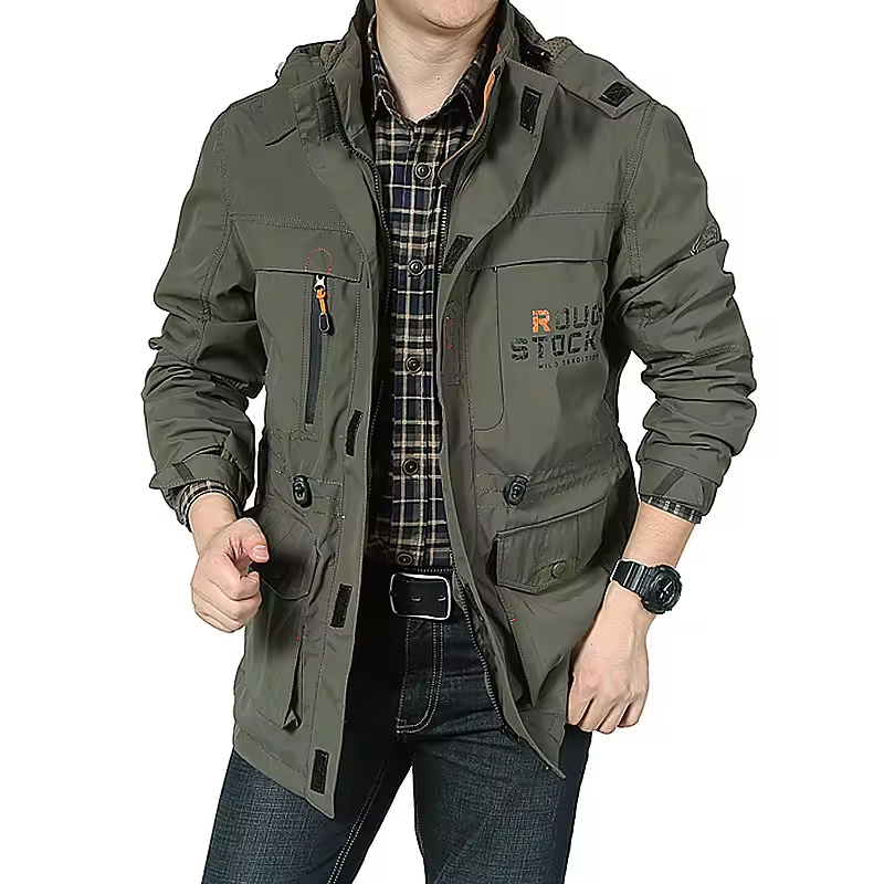 High Quality Custom Windproof Mountaineering Jacket For Men Quick Dry Outdoor Hiking Windbreaker Removable Hooded men's Jackets