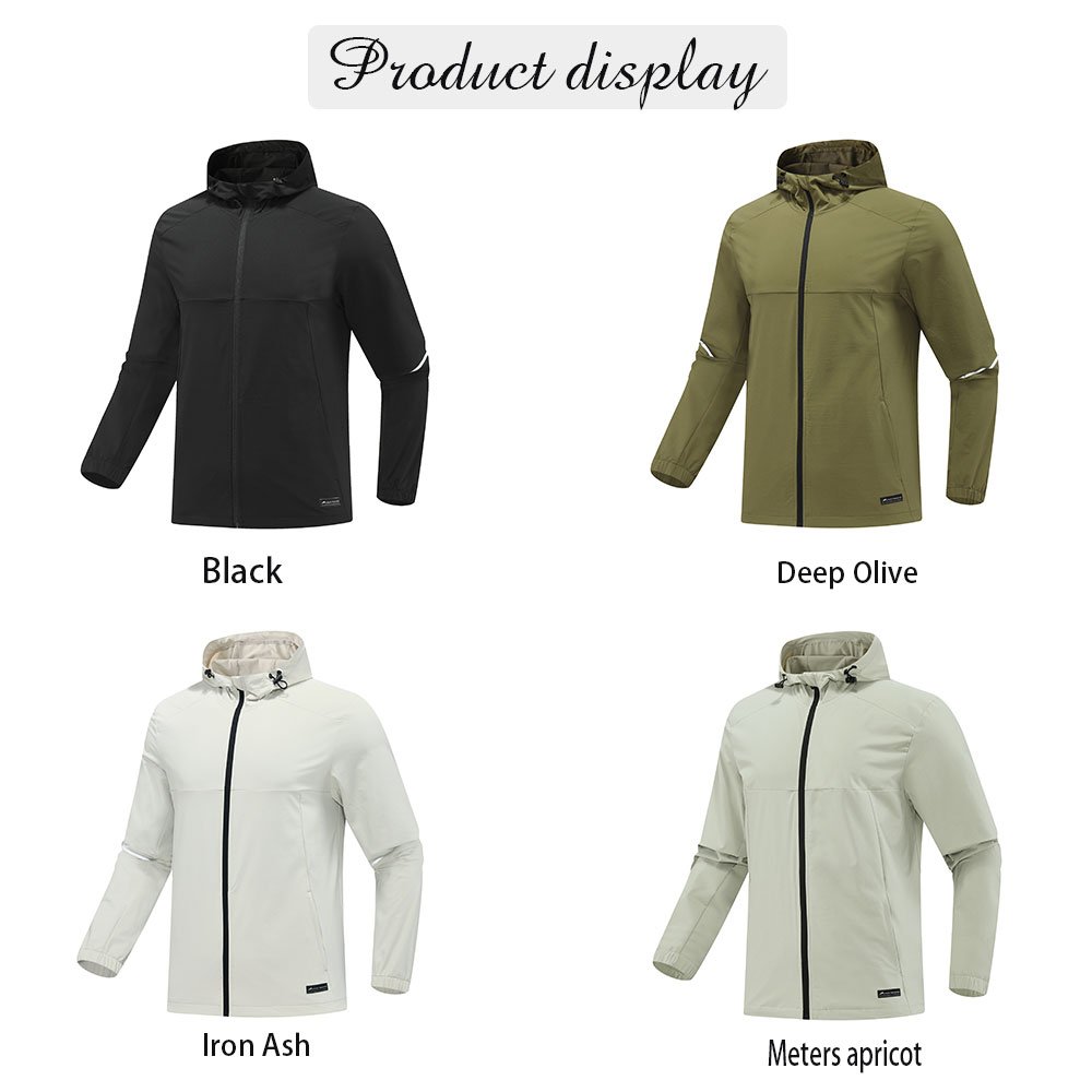 Men's Outdoor Sports Casual Set - Lightweight Waterproof Jacket and Pants for Hiking, Running, and Everyday Wear