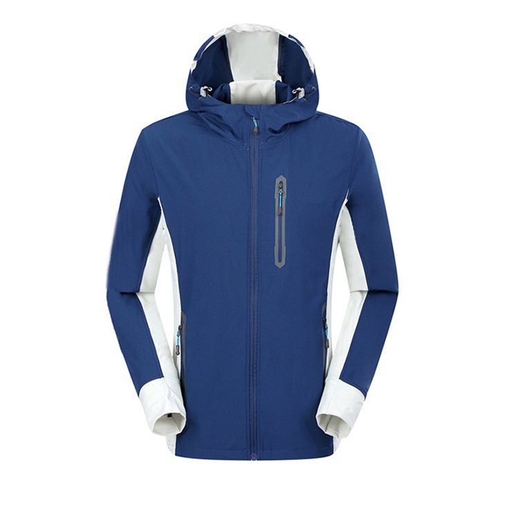 Wholesale Fashion High Shell Clothing Windbreaker Lightweight Men's Casual Outdoor Hiking Hard Skin Soft Shell Jacket