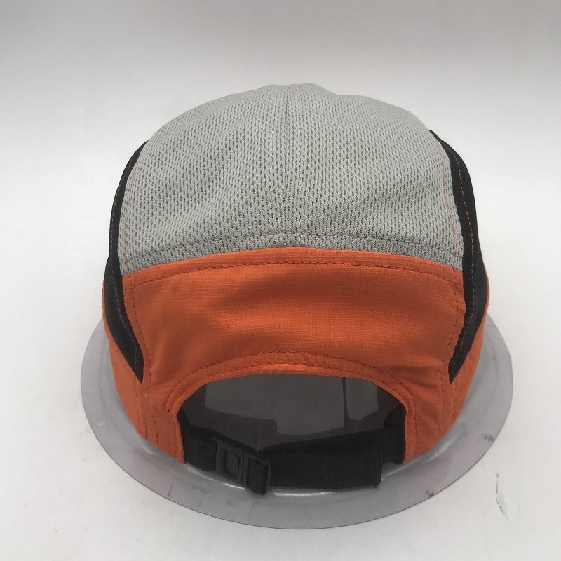 custom sun protective lightweight breathable 7/8 panel trail runner sport caps running hiking quick dry athletic mesh camp hat