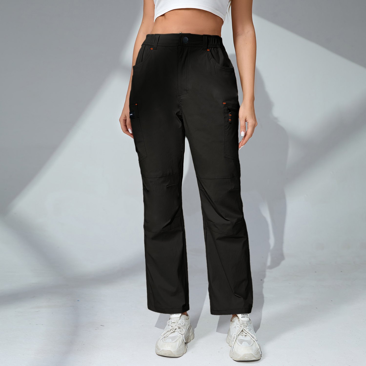 Trendy Retro Multi-Pocket Work Pants Women's Outdoor Straight Casual Trousers With Ensuring after-sales service