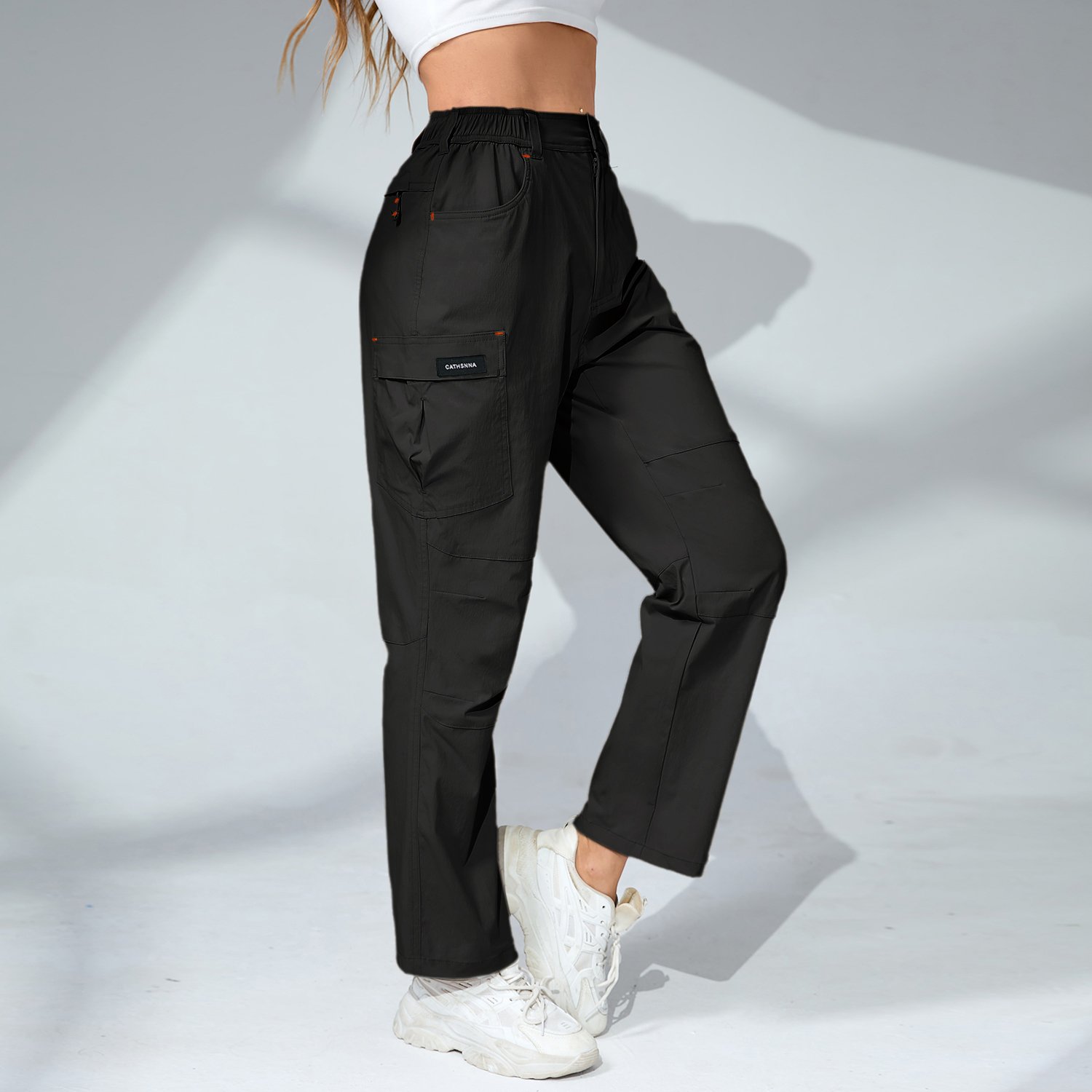 Trendy Retro Multi-Pocket Work Pants Women's Outdoor Straight Casual Trousers With Ensuring after-sales service