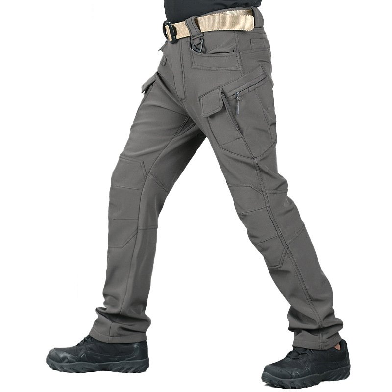 Hiking Pants Men Warm Fleece Softshell Pants Outdoor Sports Camping Skiing Trekking Windproof Waterproof Trousers