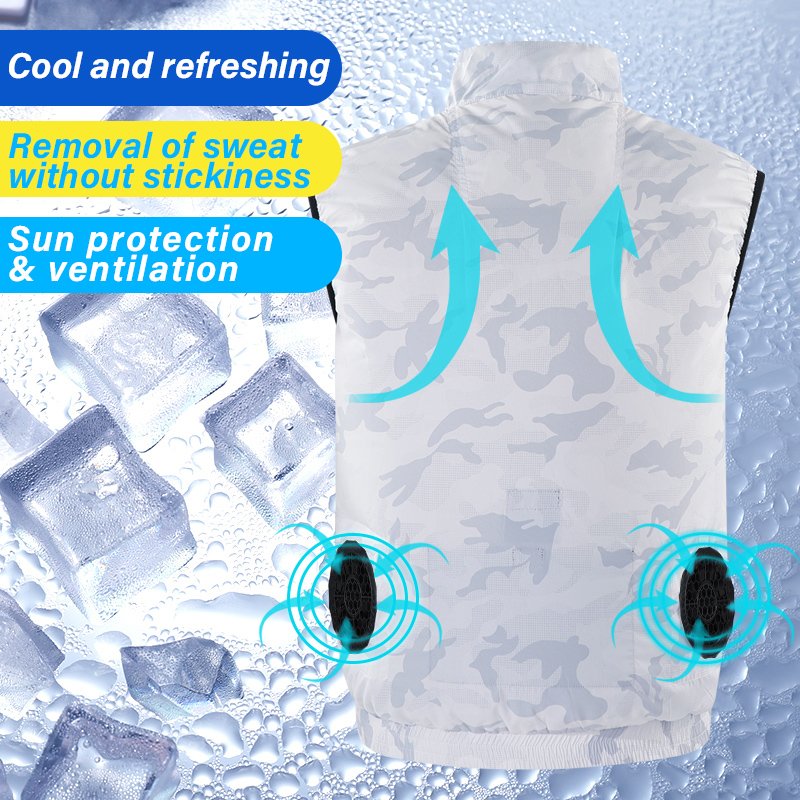 Stay productive in summer High-tech Cooling Apparel Adjustable wind speed Portable Personal Cooling Gear Cooling Jacket Vest