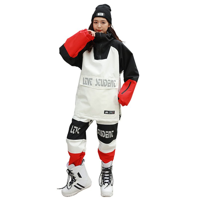Custom Snow Wear Snowboard Jacket and Bib Pants Overalls Suit plus size Sport Waterproof Windbreaker Ski Suits For Women Men