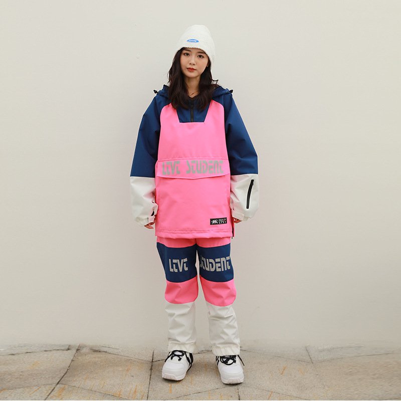 Custom Snow Wear Snowboard Jacket and Bib Pants Overalls Suit plus size Sport Waterproof Windbreaker Ski Suits For Women Men