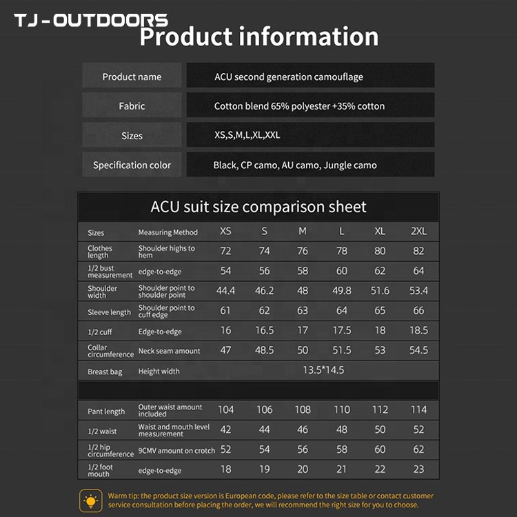 TJ wholesale outdoor men's camouflage waterproof camouflage soft shell tactical warm emergency