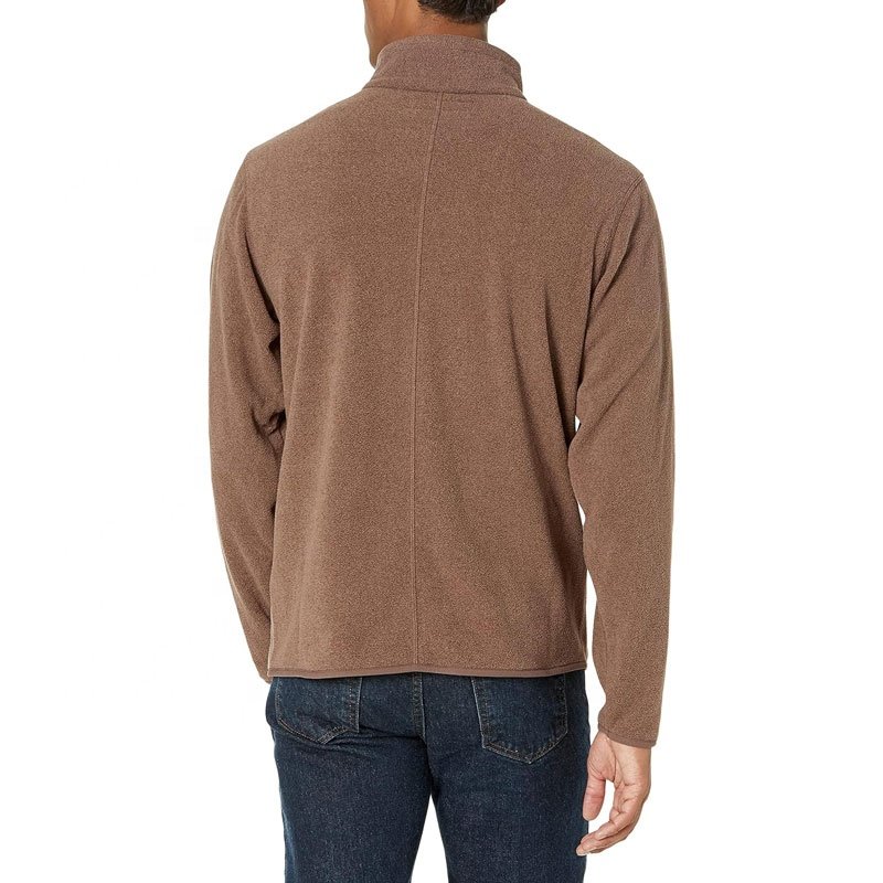 Custom Logo USA Size Thick Warm Work Winter Polar Men's Full-Zip Polar Fleece Jacket Autumn Winter
