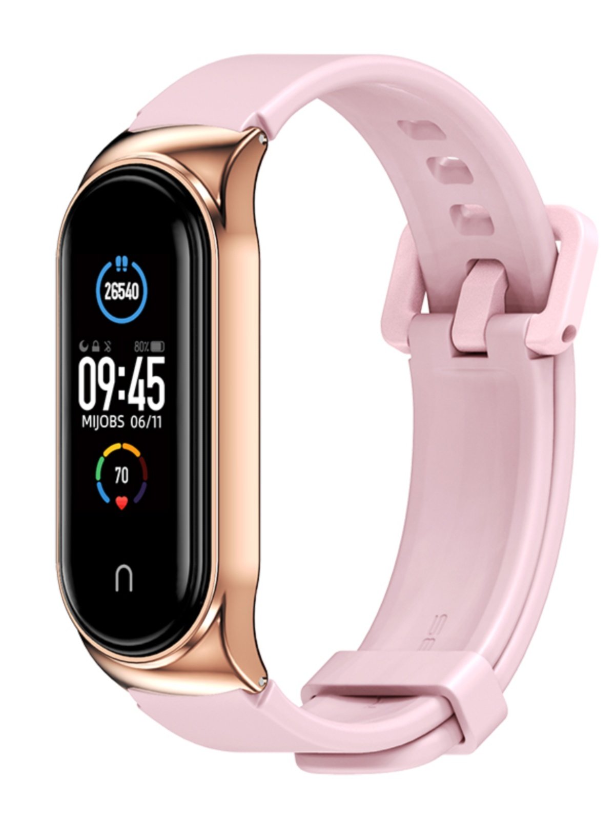 Application of a 4/3 version of Silicon glucose wristband of 9/8/7/6/5 milligram suction card to replace the three-and-a-half-mix movement with smart parts
