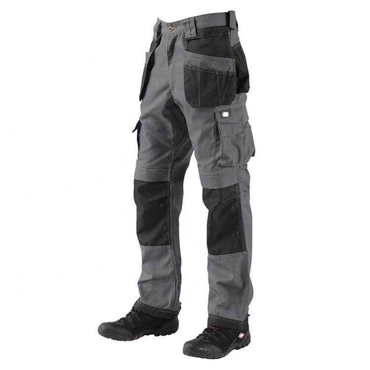 Men's Security Guard Black Tactical Pants Outdoor Water Repellent Ripstop Cargo Lightweight EDC Hiking Multi Pocket Work Pants