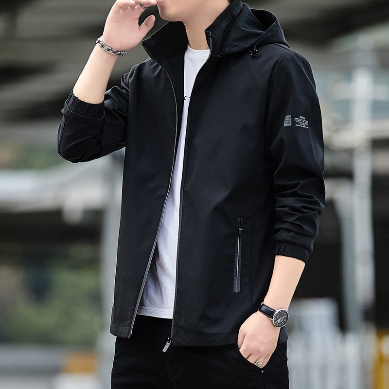 Free delivery 2024 coat male spring and autumn new Korean version of the trend clothes on Instagram teenagers handsome hat off