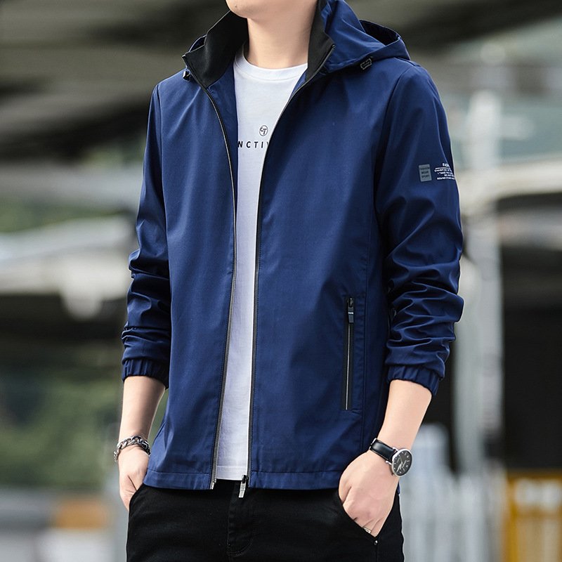 Free delivery 2024 coat male spring and autumn new Korean version of the trend clothes on Instagram teenagers handsome hat off