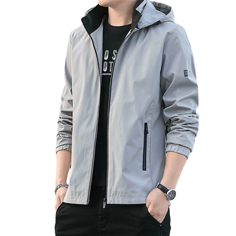 Free delivery 2024 coat male spring and autumn new Korean version of the trend clothes on Instagram teenagers handsome hat off
