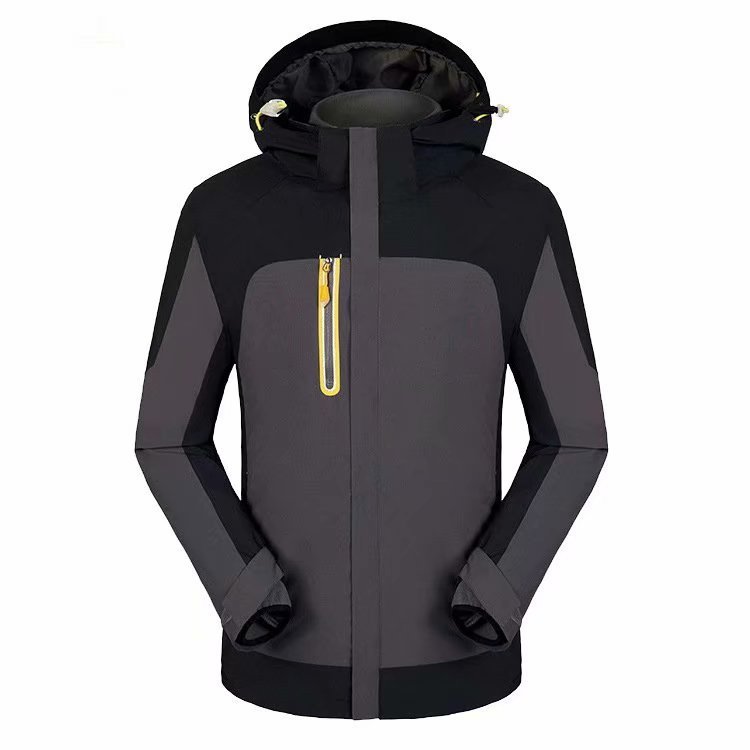 2023 Outdoor Sport Soft Shell Mesh Breathable Quick-dry Windproof Camp Hiking Stand Sportswear Solid Men Jacket