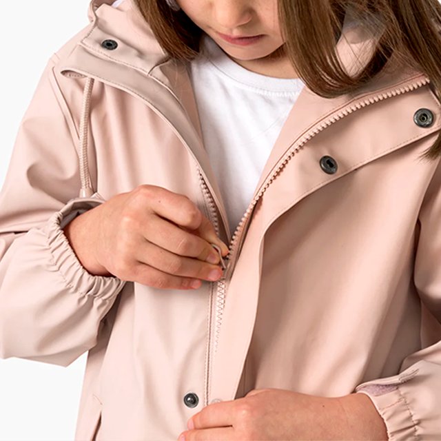 CONMR Factory Custom PU Jackets in Rain Wear Children Windbreaker Rain Jackets Kids Lightweight Waterproof Jacket for kids