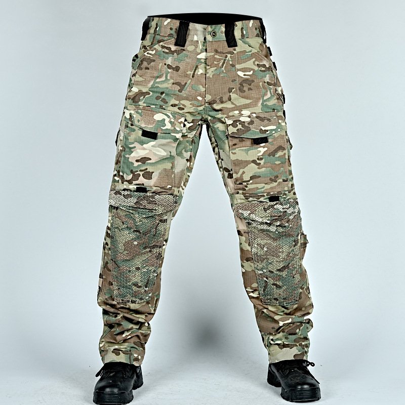 High quality Men's Rib Stop Waterproof Tactical Trousers Sport Hiking Hunting Worker Camouflage tactical pants