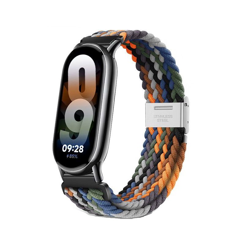 CLASSIC FASHION 8NFC NON-OFFICIAL REPLACEMENT DIGIT FOR MEN AND WOMEN USING THE MIG8 TABLE WITH A NEW NYLON KNITTED BACK TO THE METALLIC RING AND A SMART MI8 PART ON THE WRIST