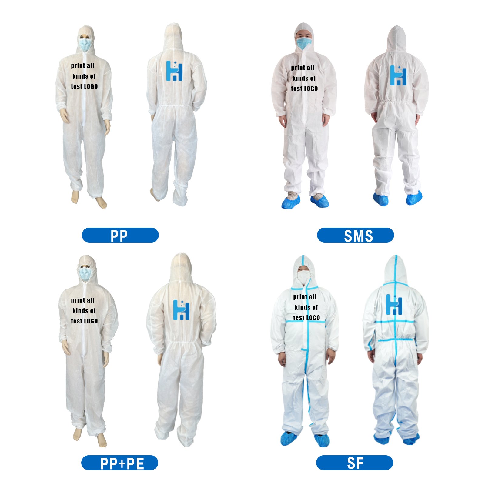Best-Selling Custom Type 56 Ultima Coverall Workwear Tyvek Disposable Suits With Best Price