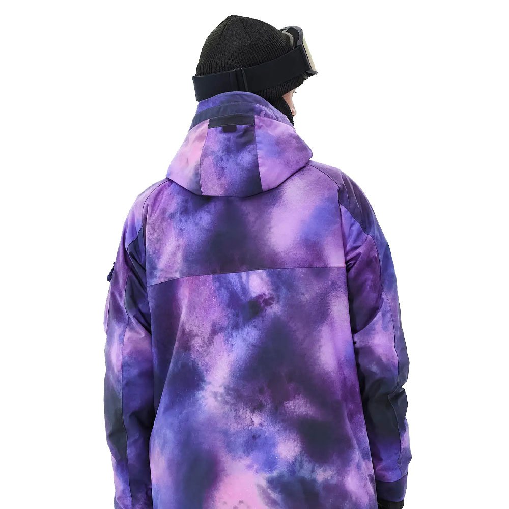 Hot Sale Digital Printed Fully Taped Waterproof Ski Jackets For Men Custom Double Pocket Mountain Hiking Jackets For Men