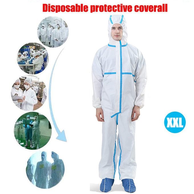 MOQ 1pcs 65gThicken Safety Protective clothing Size175cm-185cm