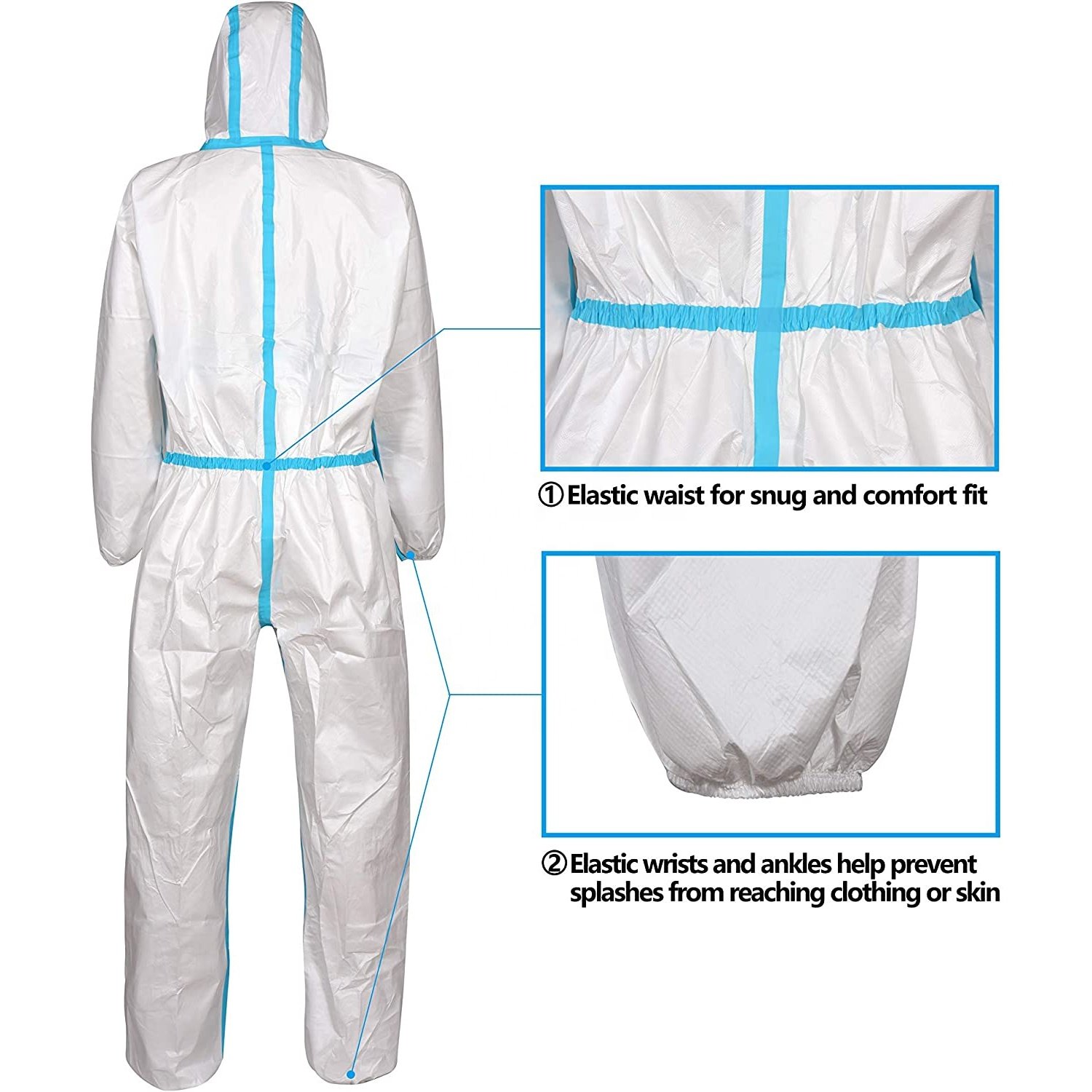 MOQ 1pcs 65gThicken Safety Protective clothing Size175cm-185cm