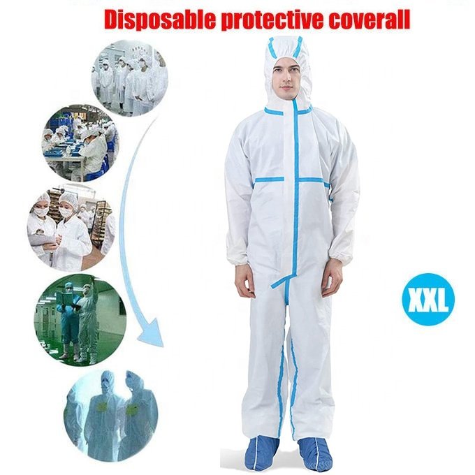 MOQ 1pcs 65gThicken Safety Protective clothing Size175cm-185cm