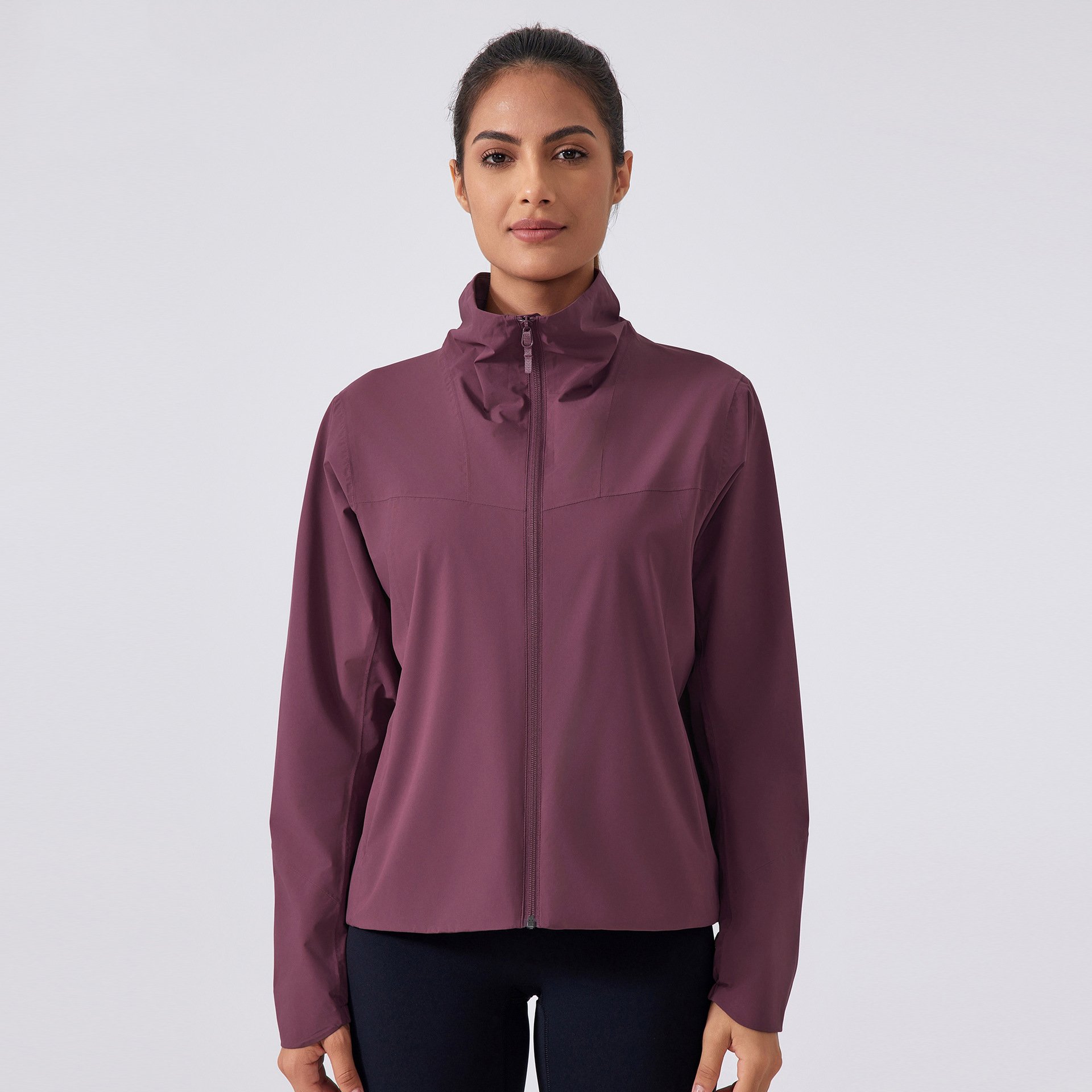 2024 Women Windbreaker Waterproof Trench Coat Outdoor Softshell Jackets Outdoor Camping Hiking Clothing