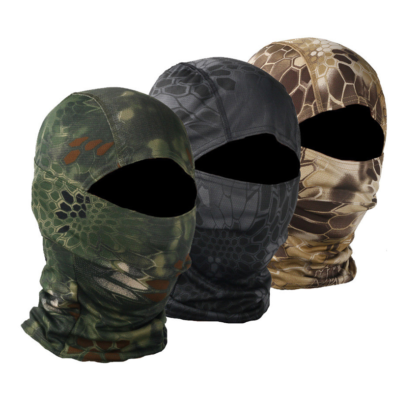 2023 Autumn Winter Ski Mask 3-hole Knit Hat Full Face Cover Balaclava Hats Funny Party Embroidery Beanies Cap Bucket Hat