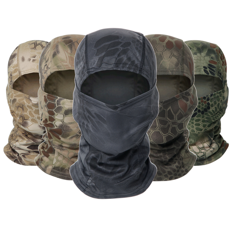 2023 Autumn Winter Ski Mask 3-hole Knit Hat Full Face Cover Balaclava Hats Funny Party Embroidery Beanies Cap Bucket Hat