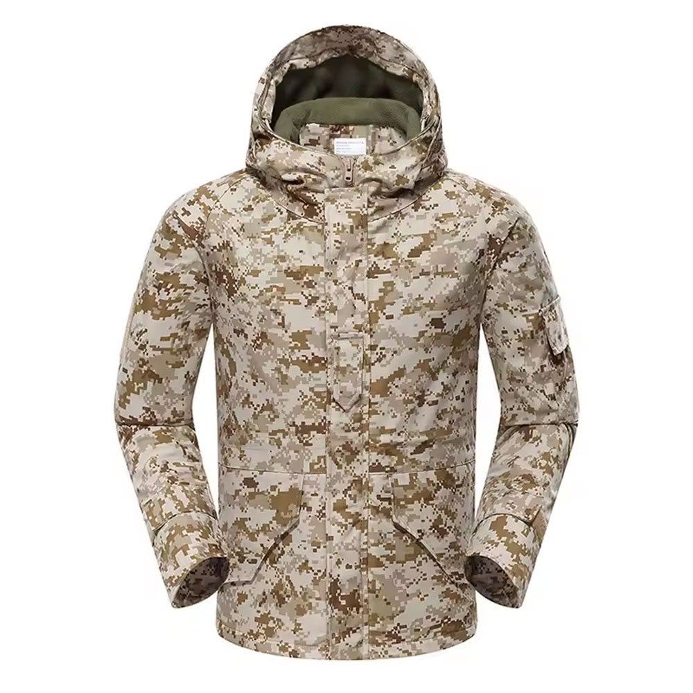 Tactical Jacket Waterproof Fleece Camouflage Jackets Unisex Camo Jackets Custom Embroidery OEM Service
